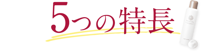 5つの特長