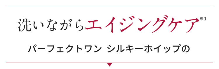 洗いながらエンジングケア